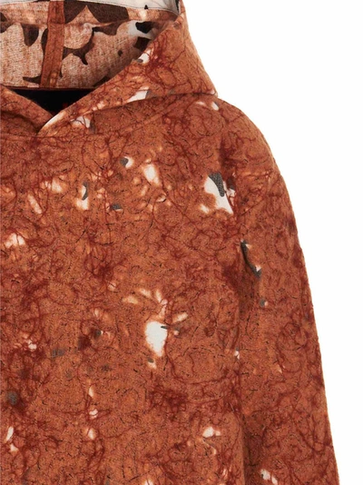 Vitelli Abstract Pattern Hoodie In Textured Fabric