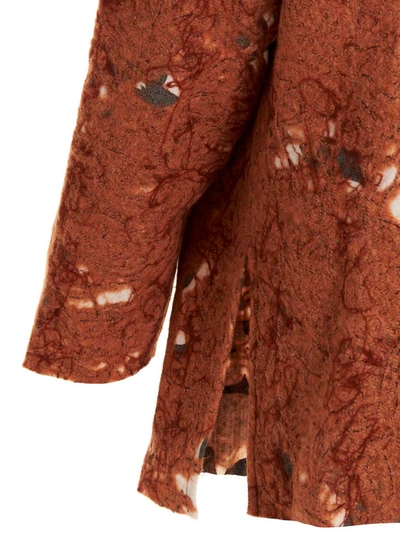 Vitelli Abstract Pattern Hoodie In Textured Fabric