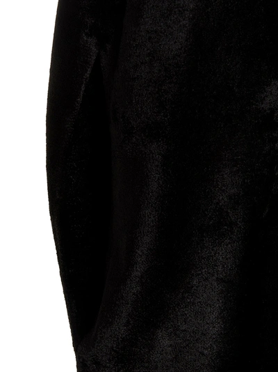 Sapio Roll-neck Knitted Velvet Cape