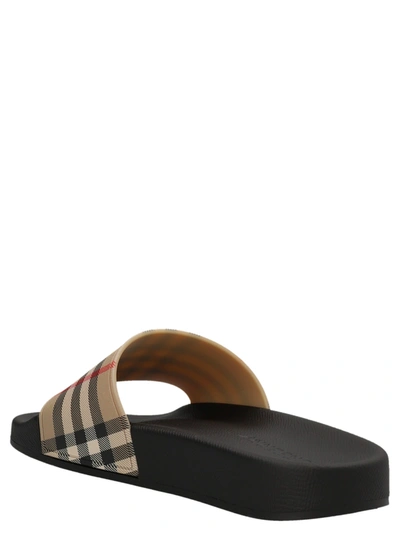 Shop Burberry 'furley' Slides