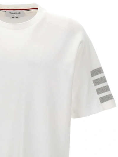 Shop Thom Browne 4 Bar T-shirt White