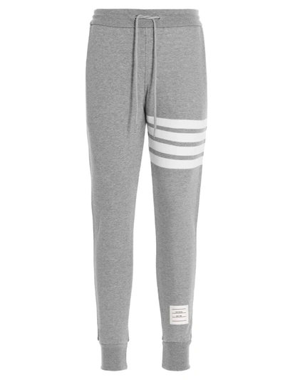 Shop Thom Browne 4bar Pants Gray