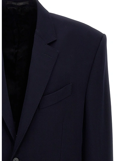 Shop Balenciaga Blazer Monopetto Jackets Blue