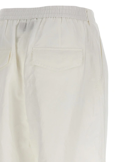 Shop Msgm Carrot Pants White