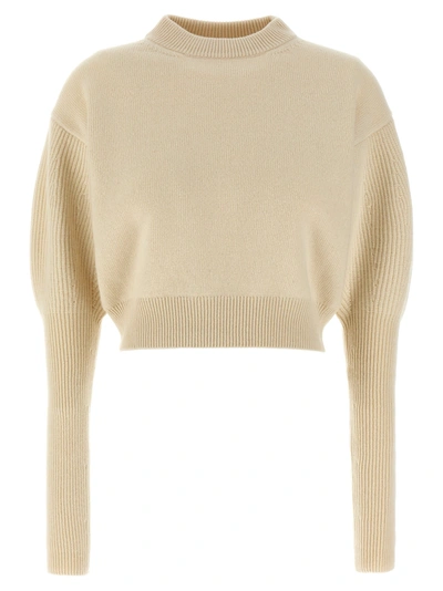 Shop Alexander Mcqueen Cashmere Wool Sweater Sweater, Cardigans White