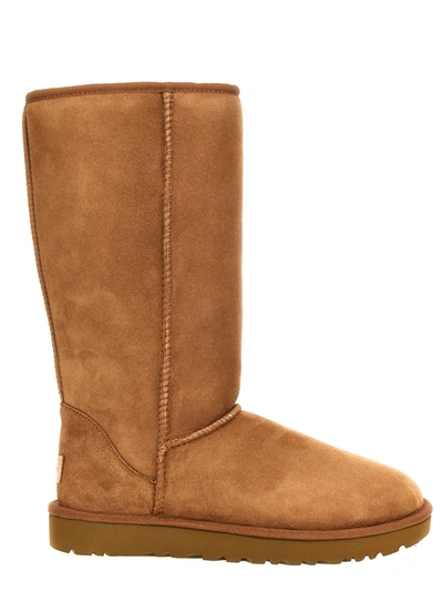 Shop Ugg Classic Tall Ii Boots, Ankle Boots Brown
