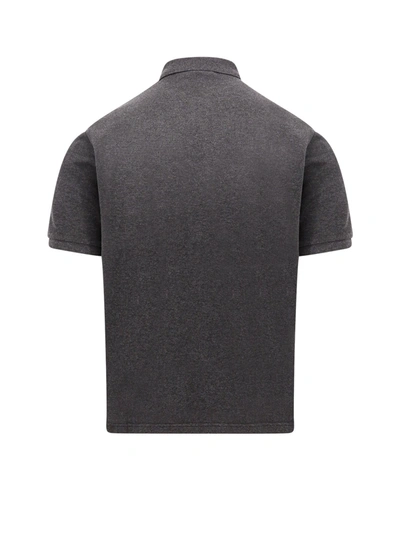 Shop Saint Laurent Cotton Blend Polo Shirt