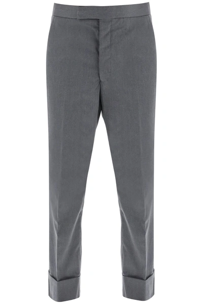 Shop Thom Browne Cropped Tailoring Pants