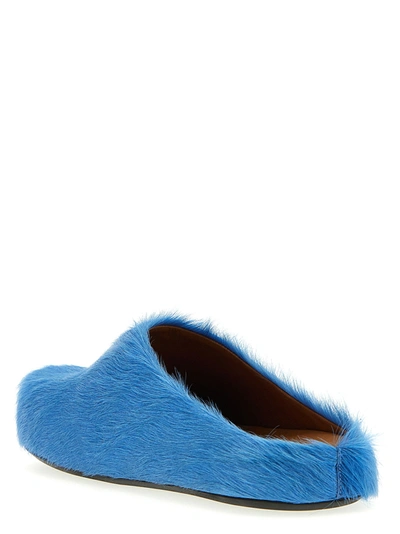 Shop Marni Fussbett Flat Shoes Blue