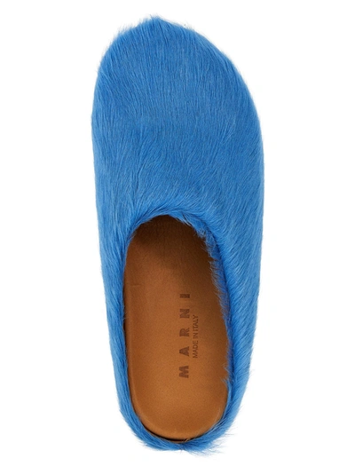 Shop Marni Fussbett Flat Shoes Blue