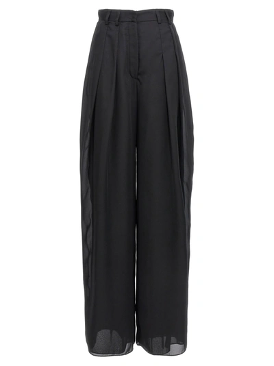 Monot Pleated Roll-hem Wide-leg Pants