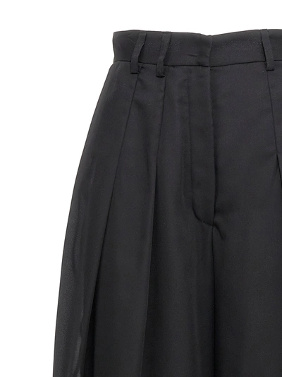 Monot Pleated Roll-hem Wide-leg Pants
