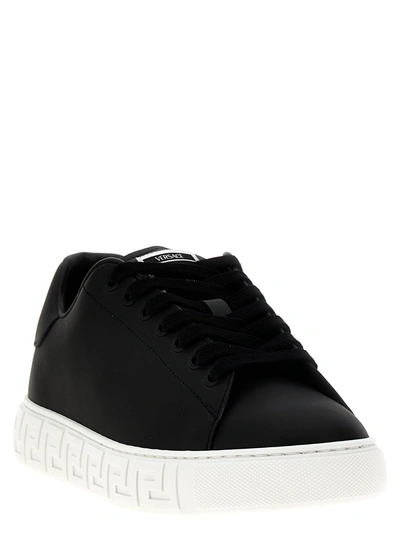 Shop Versace Greca Sneakers Black