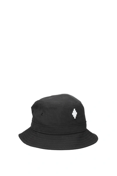 Shop Marcelo Burlon County Of Milan Hats Cross Bucket Acrylic Black Charcoal