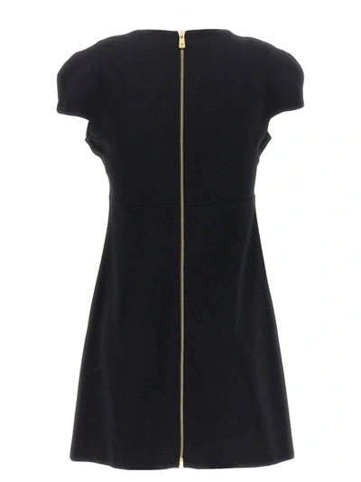 Shop Versace Heart-shaped Neckline Dress Dresses Black