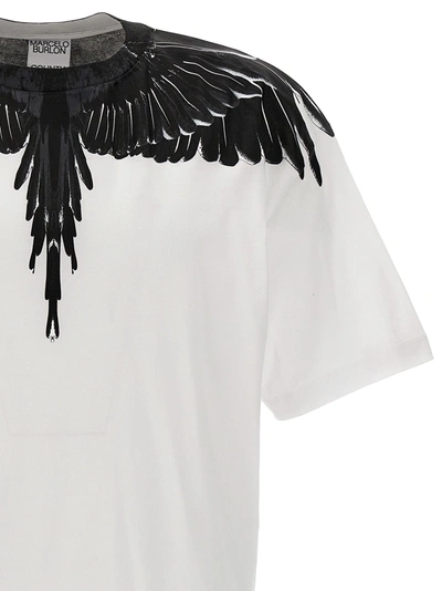 Shop Marcelo Burlon County Of Milan Icon Wings T-shirt White/black