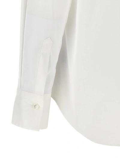 Shop Brunello Cucinelli Jewel Collar Shirt Shirt, Blouse White