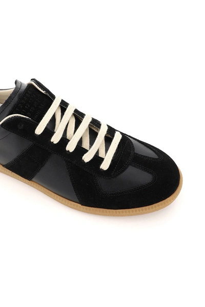 Shop Maison Margiela Leather Replica Sneakers