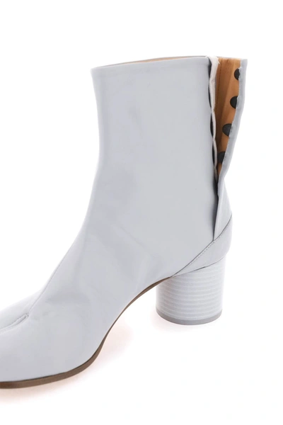 Shop Maison Margiela Leather Tabi Ankle Boots