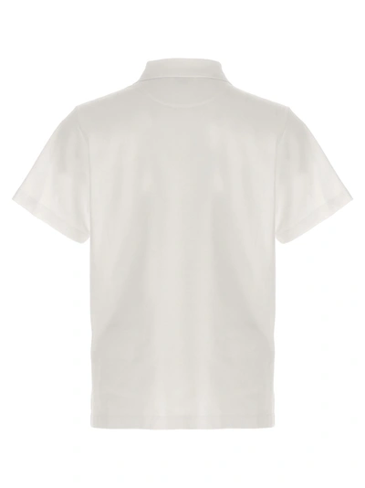 Shop Bally Logo Embroidery  Shirt Polo White