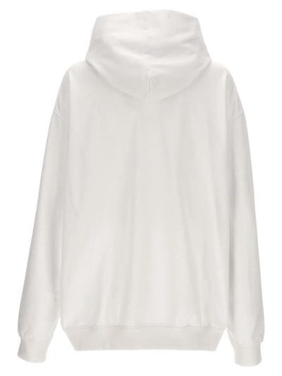 Shop Maison Margiela Logo Hoodie Shirt, Blouse White