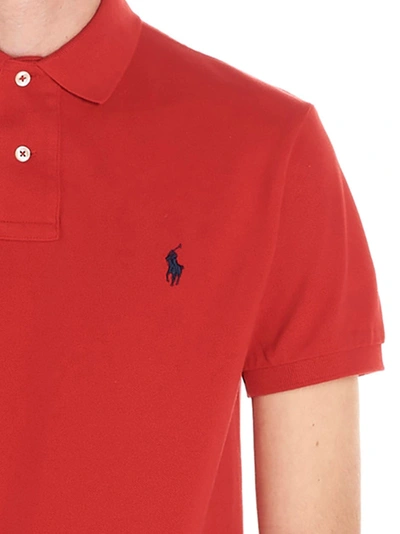 Shop Polo Ralph Lauren Logo Polo Red