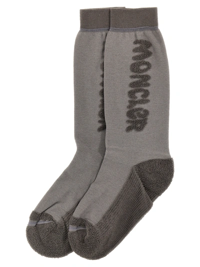 Shop Moncler Genius X Salehe Bembury Socks Gray