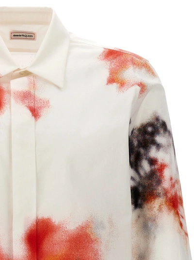 Shop Alexander Mcqueen Obscured Flower Shirt, Blouse Multicolor