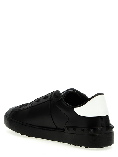 Shop Valentino Open Sneakers White/black