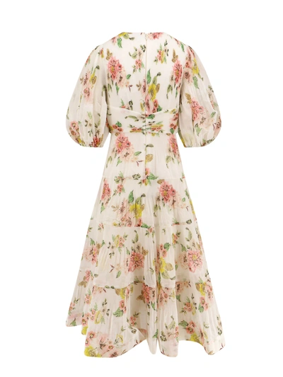 Shop Zimmermann Organdy Dress With Floral Print