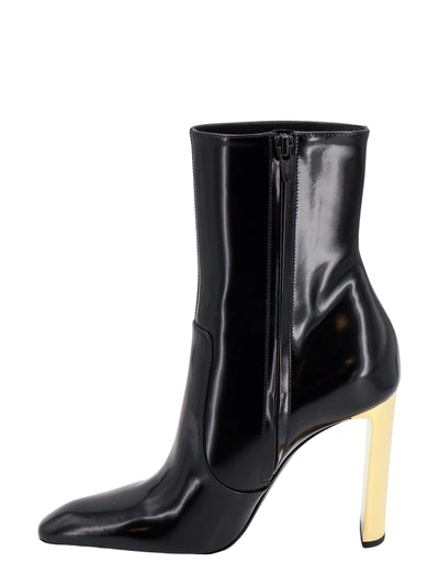 Shop Saint Laurent Patent Leather Ankle Boots