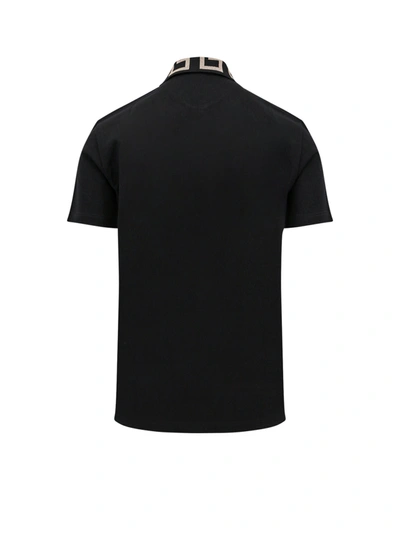 Shop Versace Cotton Polo Shirt With Medusa Patch