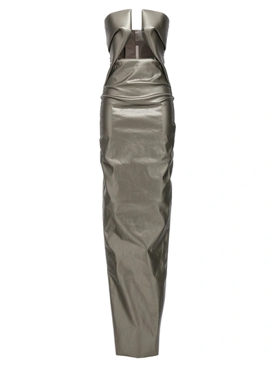 Shop Rick Owens Prown Gown Dresses Silver