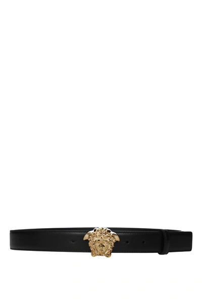 Shop Versace Regular Belts Leather Black