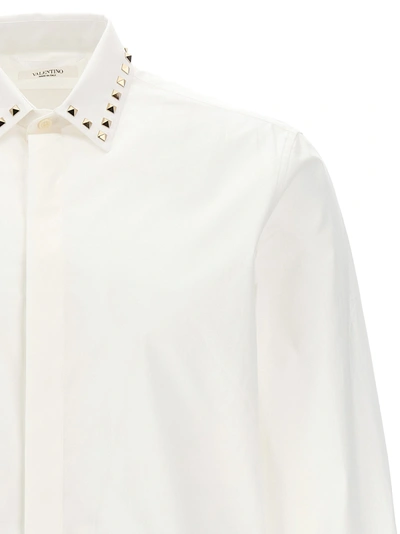 Shop Valentino Rockstud Untitled Shirt, Blouse White