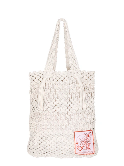 Shop Zimmermann Crochet Cotton Shoulder Bag