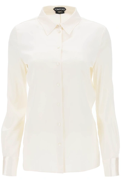 Shop Tom Ford Silk Satin Shirt