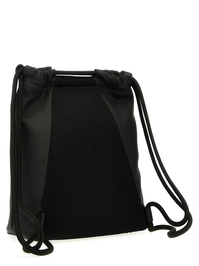 Shop Maison Margiela Soft 5ac Drawstring Backpacks Black