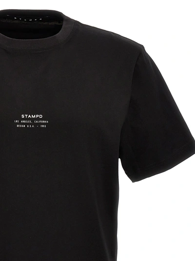 Shop Stampd Stacked Logo T-shirt Black