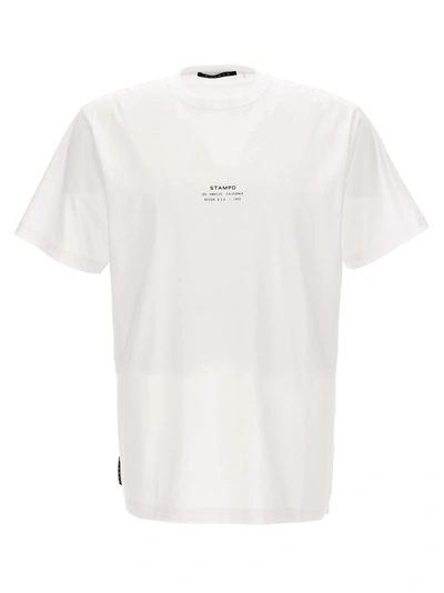 Shop Stampd Stacked Logo T-shirt White