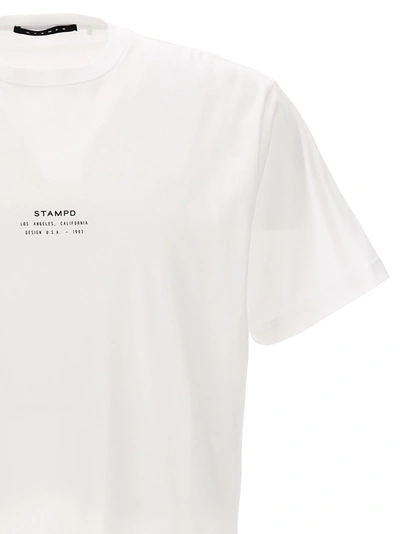 Shop Stampd Stacked Logo T-shirt White