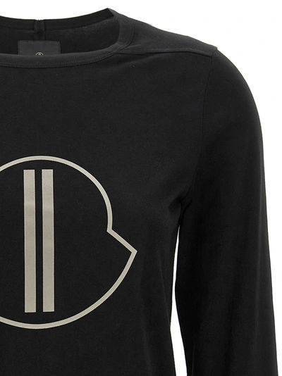 Shop Rick Owens T-shirt Moncler Genius +  Sweatshirt Black