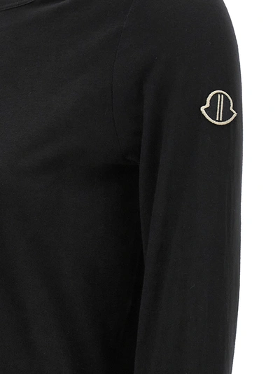 Shop Rick Owens T-shirt Moncler Genius +  Sweatshirt Black