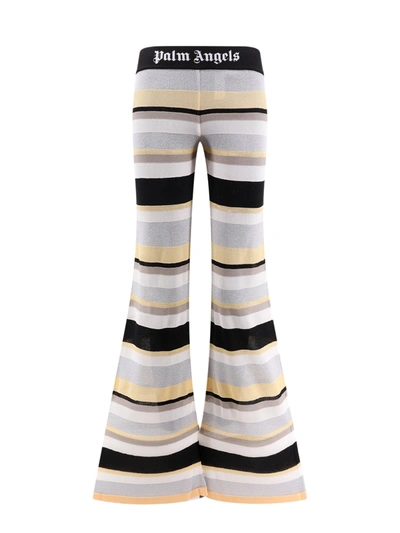 Shop Palm Angels Striped Trouser With Lurex Effect