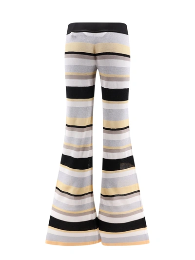 Shop Palm Angels Striped Trouser With Lurex Effect