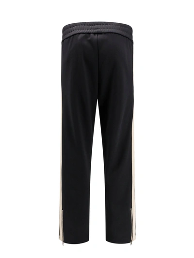 Shop Palm Angels Trouser With Embroidered Monogram On The Front