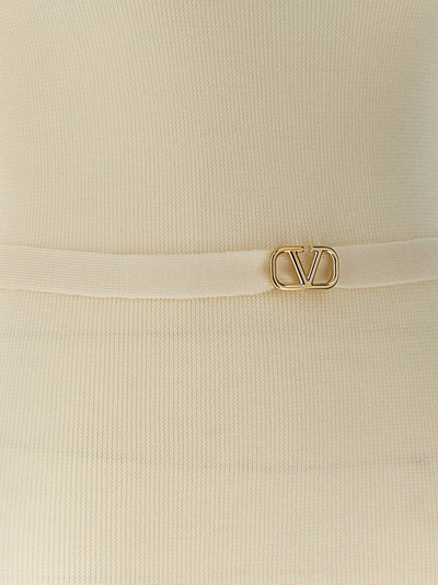 Shop Valentino V Logo Sweater, Cardigans White