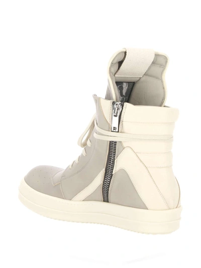 Shop Rick Owens Sneakers In Beige Grey