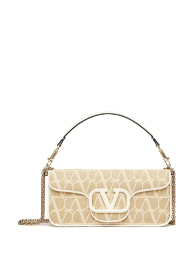 Shop Valentino Garavani Bags In Naturale/ivory
