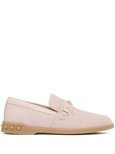 Shop Valentino Garavani Flat Shoes In Pink